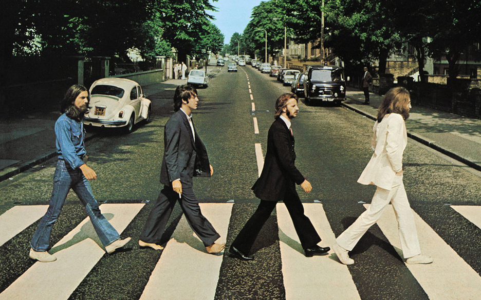 Знаменитая обложка The Beatles, переходящие дорогу состав группы