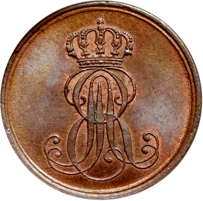 Римская монета с монограммой 1 сторона