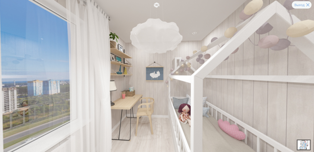 Проект детской комнаты в Planoplan