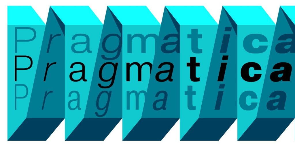 Обложка кейса со шрифтом Pragmatica на бирюзовом фоне