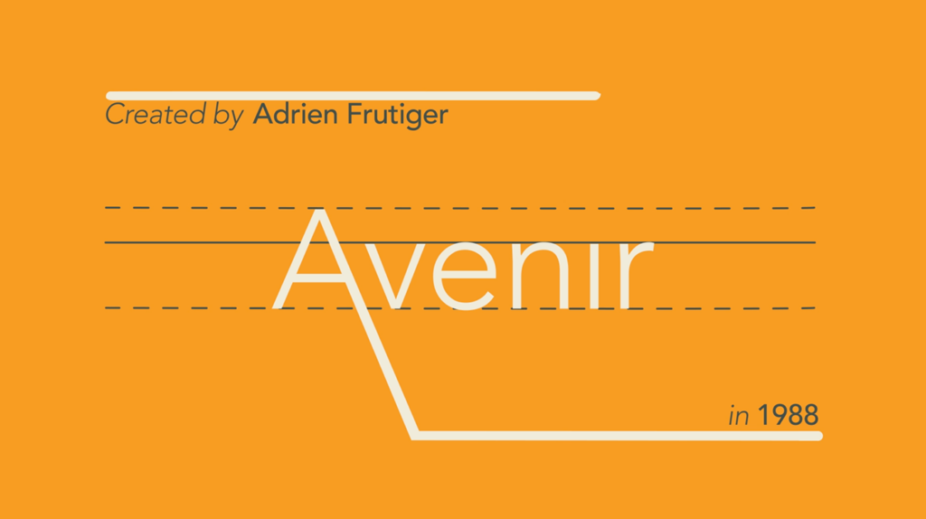 Обложка кейса со шрифтом Avenir Next World белые буквы на оранжевом фоне