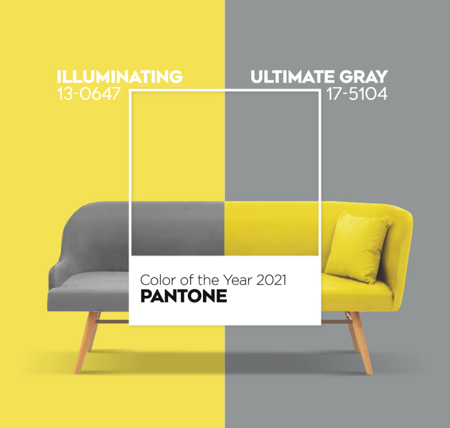 В 2021 Pantone выбрал сразу 2 цвета