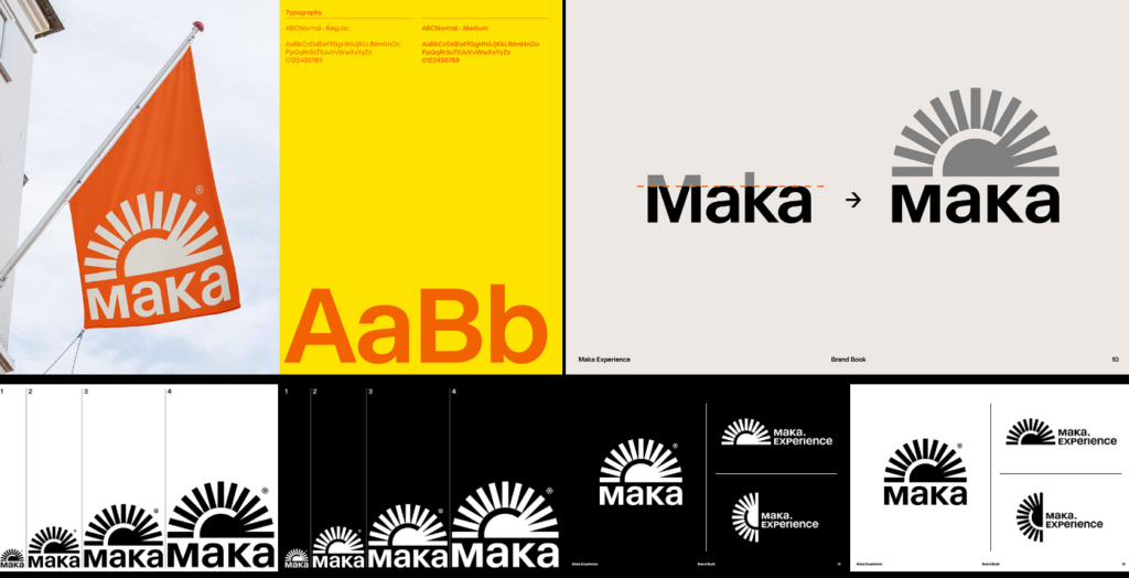 Варианты логотипа компании Maka