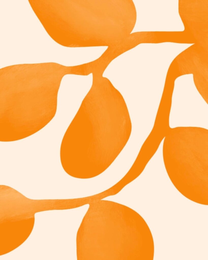 Оранжевая абстрактная иллюстрация на упаковке для шоколада