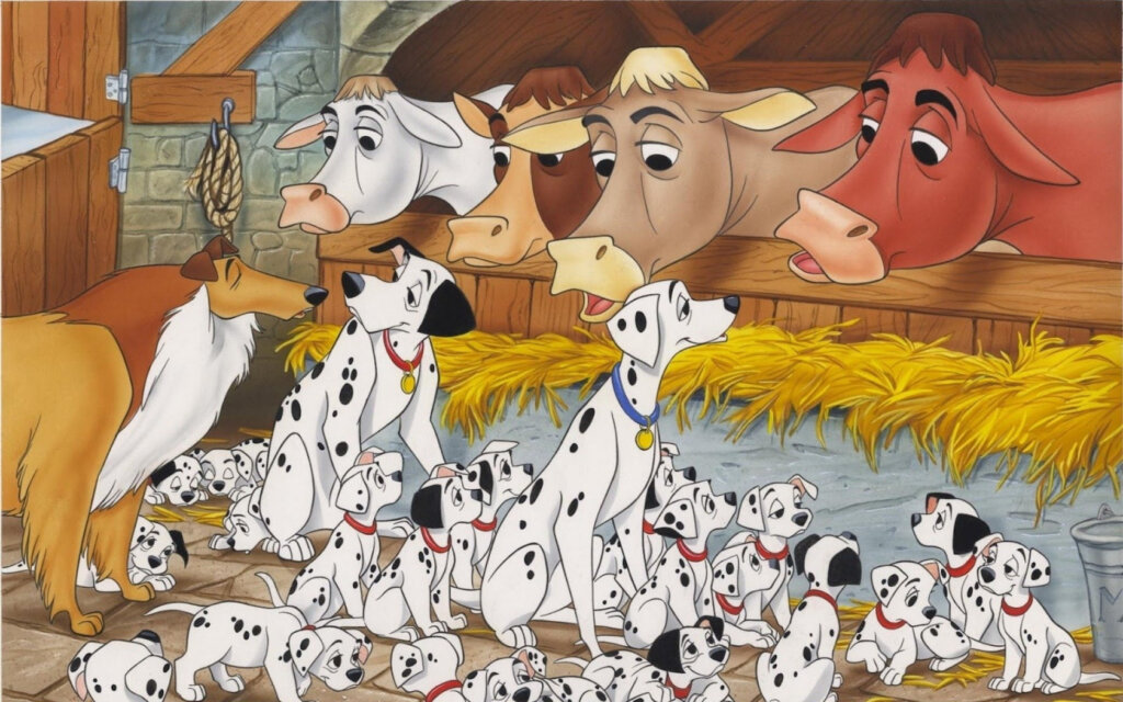 Все 99 щенков в мультфильме "101 далматинец" отрисовывались каждый раз заново