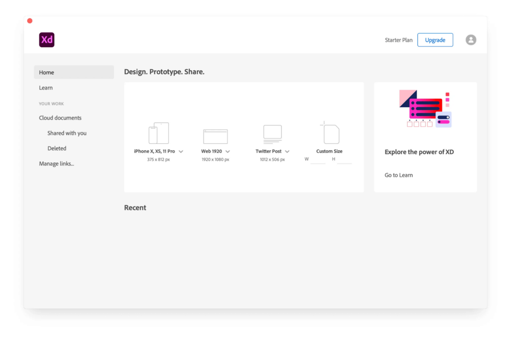 Adobe Experience Design для работы с интерфейсами