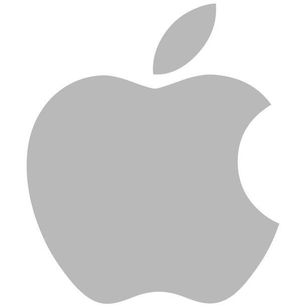 серый логотип Apple