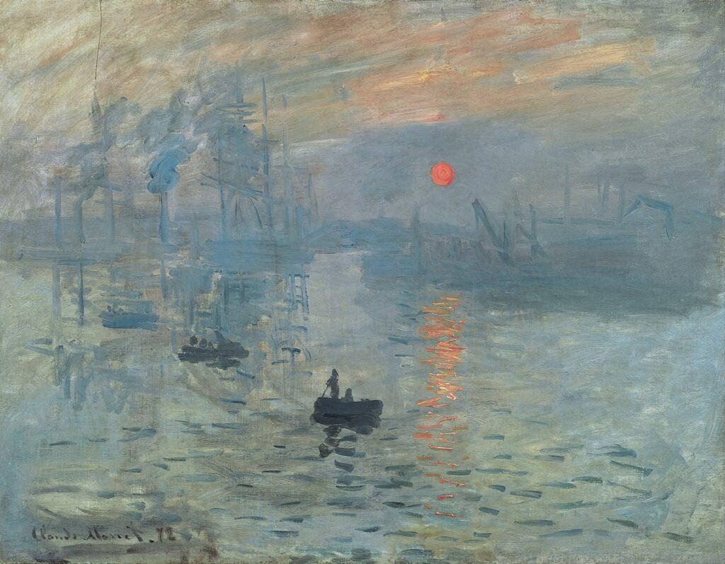 Картина Клода Моне "Восходящее солнце"