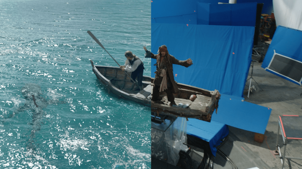 Хромакей используют для съемок сцен в открытом море