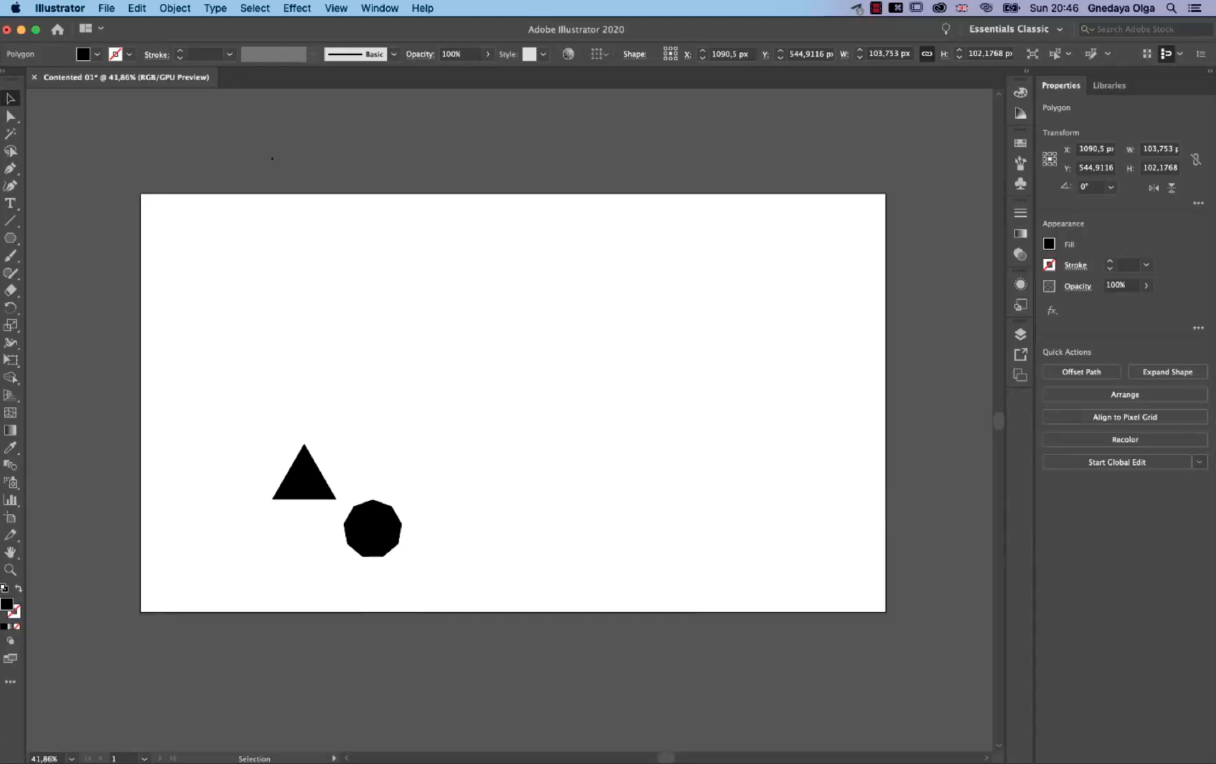 Создание многоугольника в Adobe Illustrator