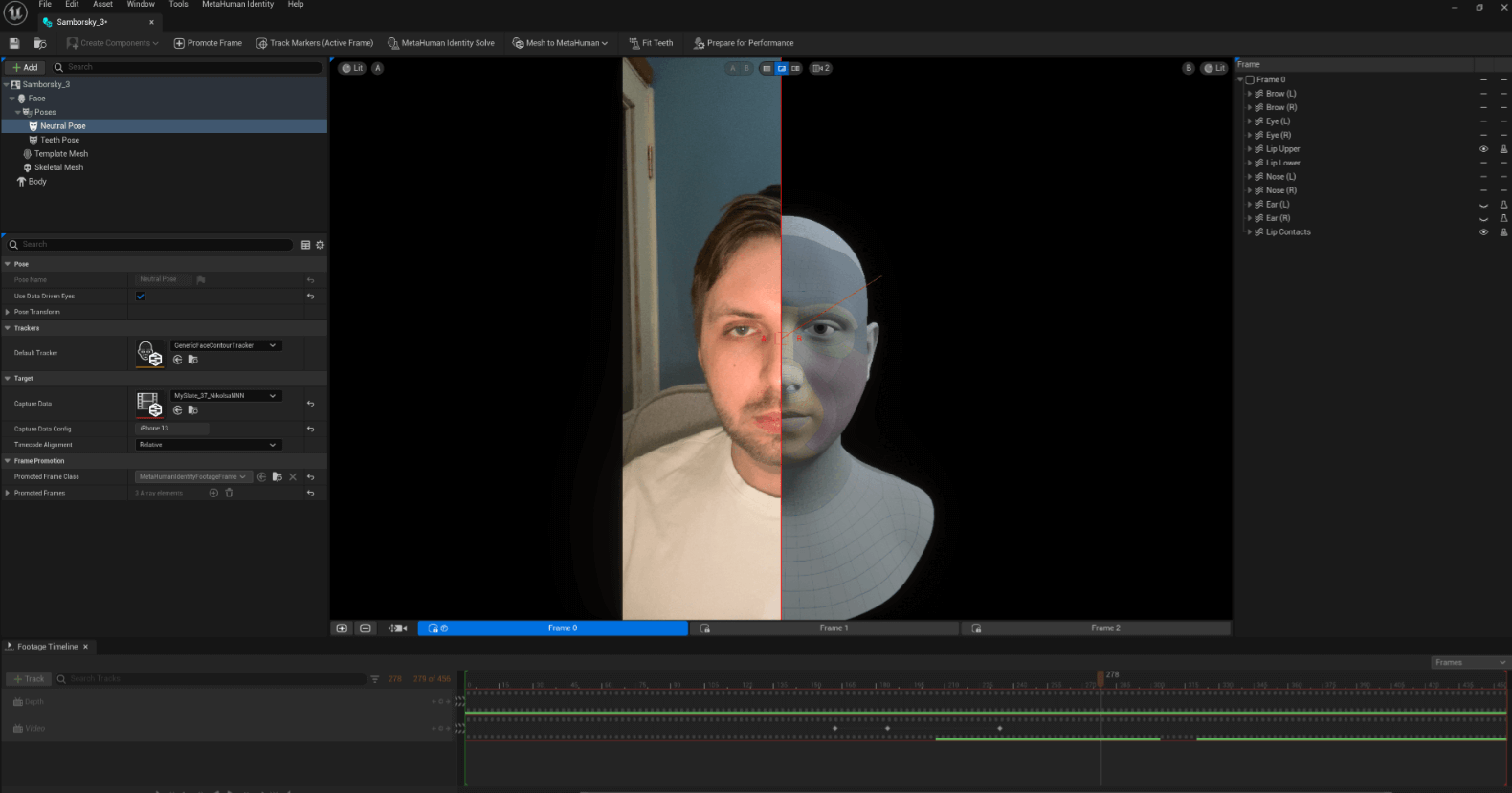 Обработка футажей motion capture в Unreal Engine