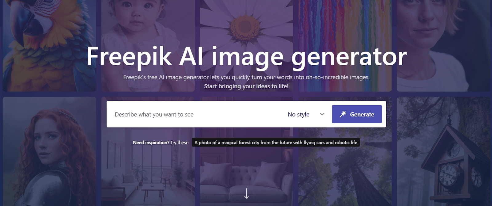 AI Image Generator by Freepik