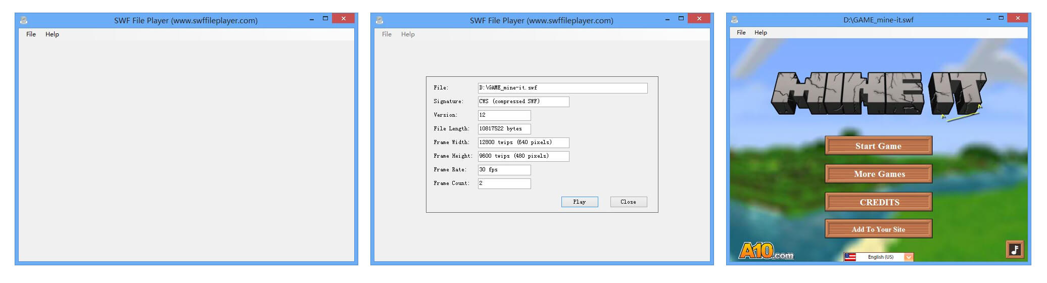 SWF-файл в SWF File Player
