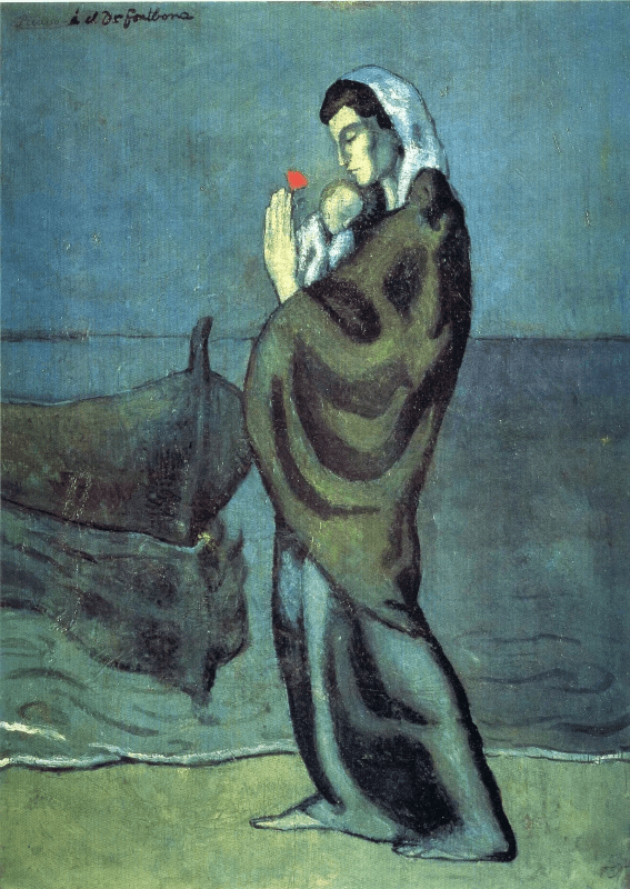 Пабло Пикассо. «Мать и дитя на побережье»