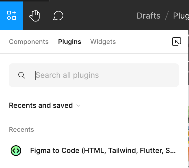 Установка плагина Figma to Code