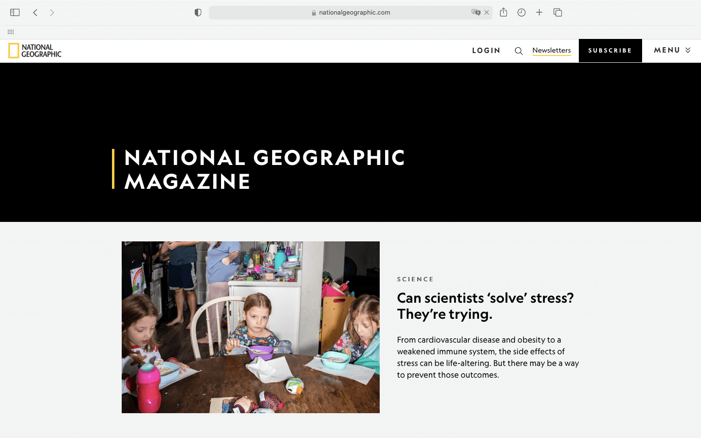 Журнал National Geographic