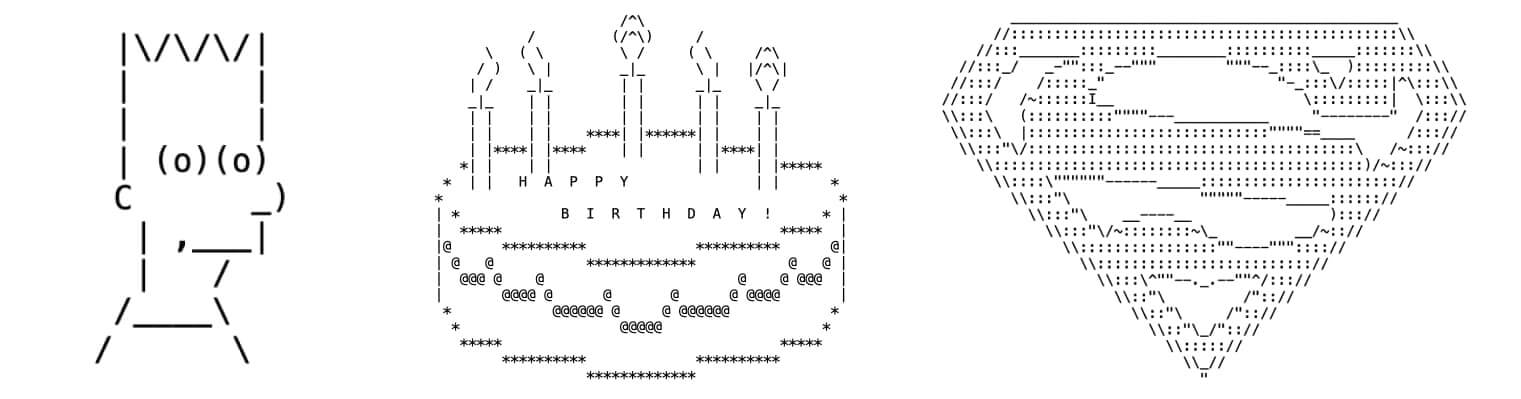 простой арт ASCII