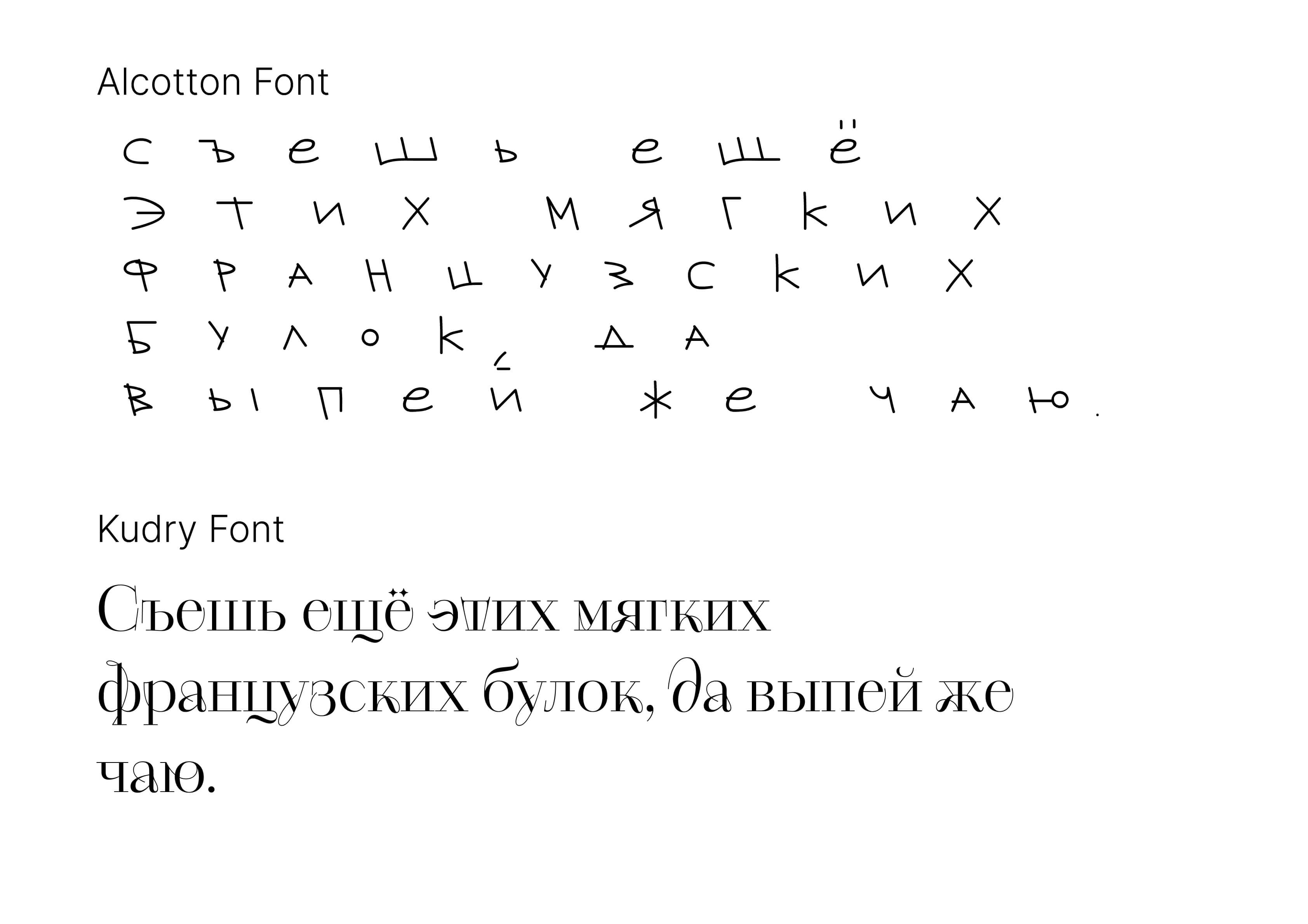 сравнение алфавитов панграммой