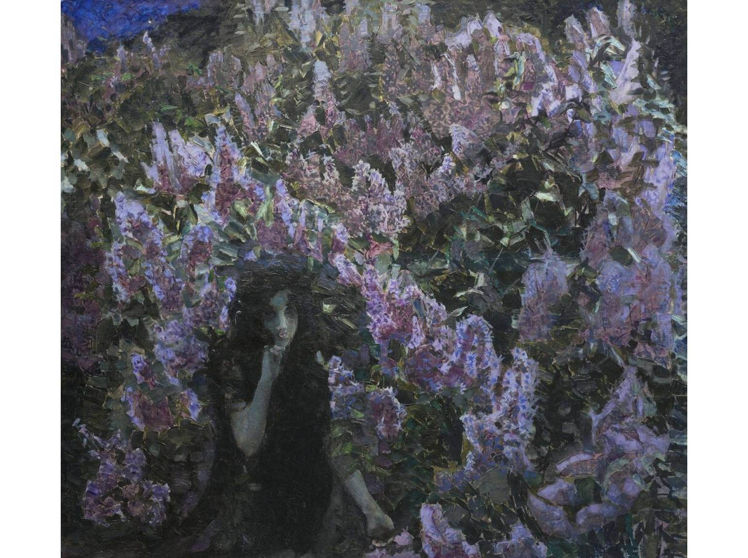 картина с сиренью
