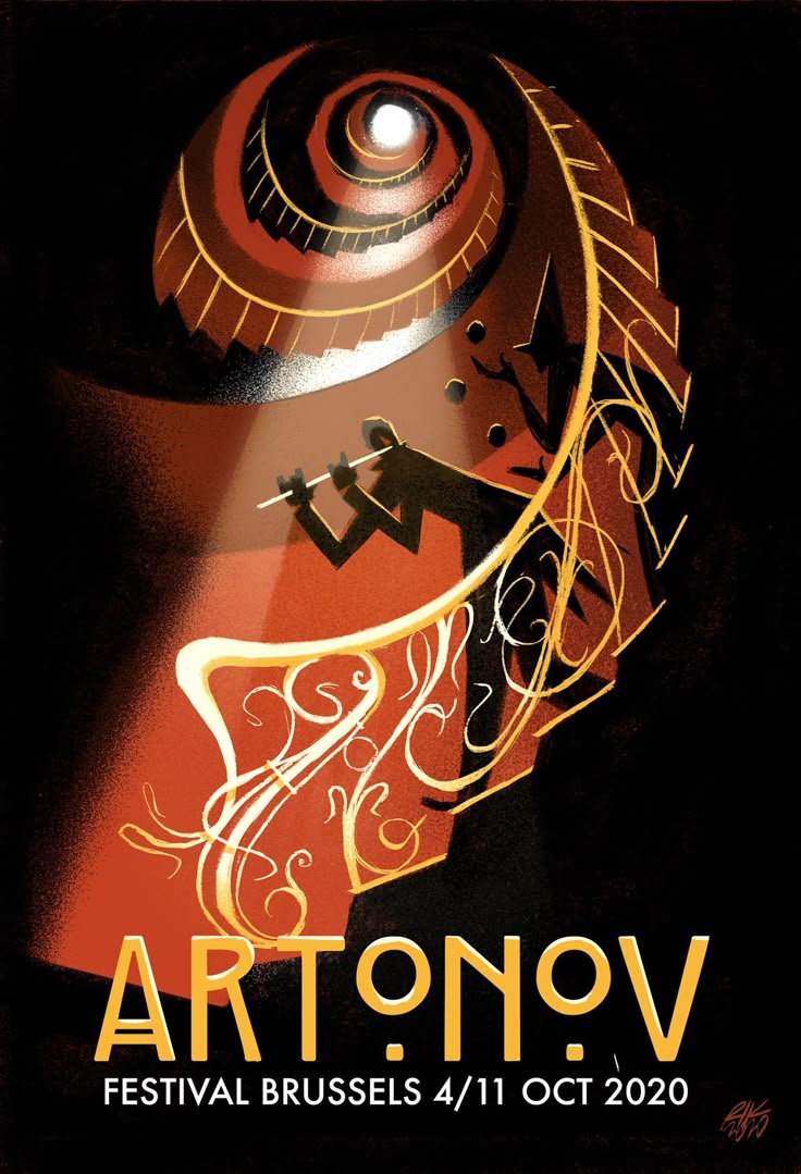 постер в стиле ар-деко