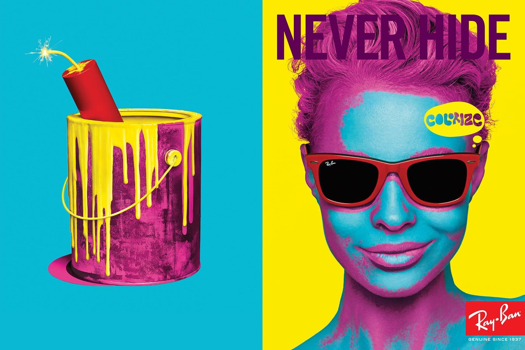 поп-арт плакаты Ray Ban