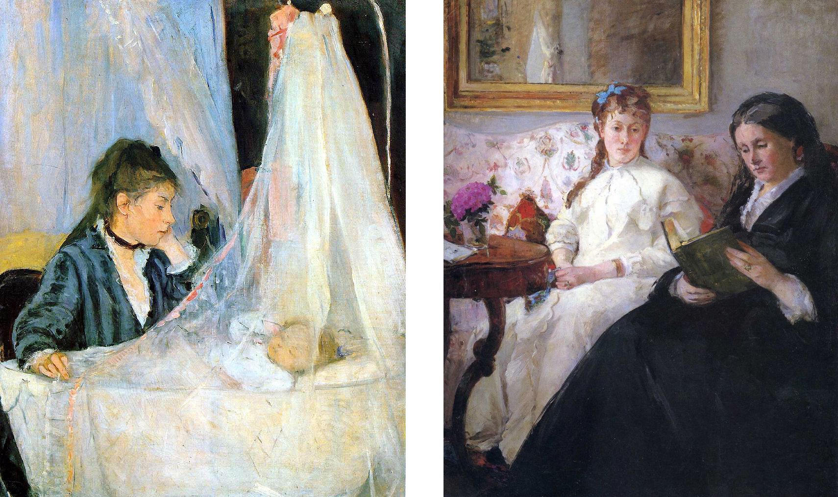 Колыбель, Портрет матери и сестры