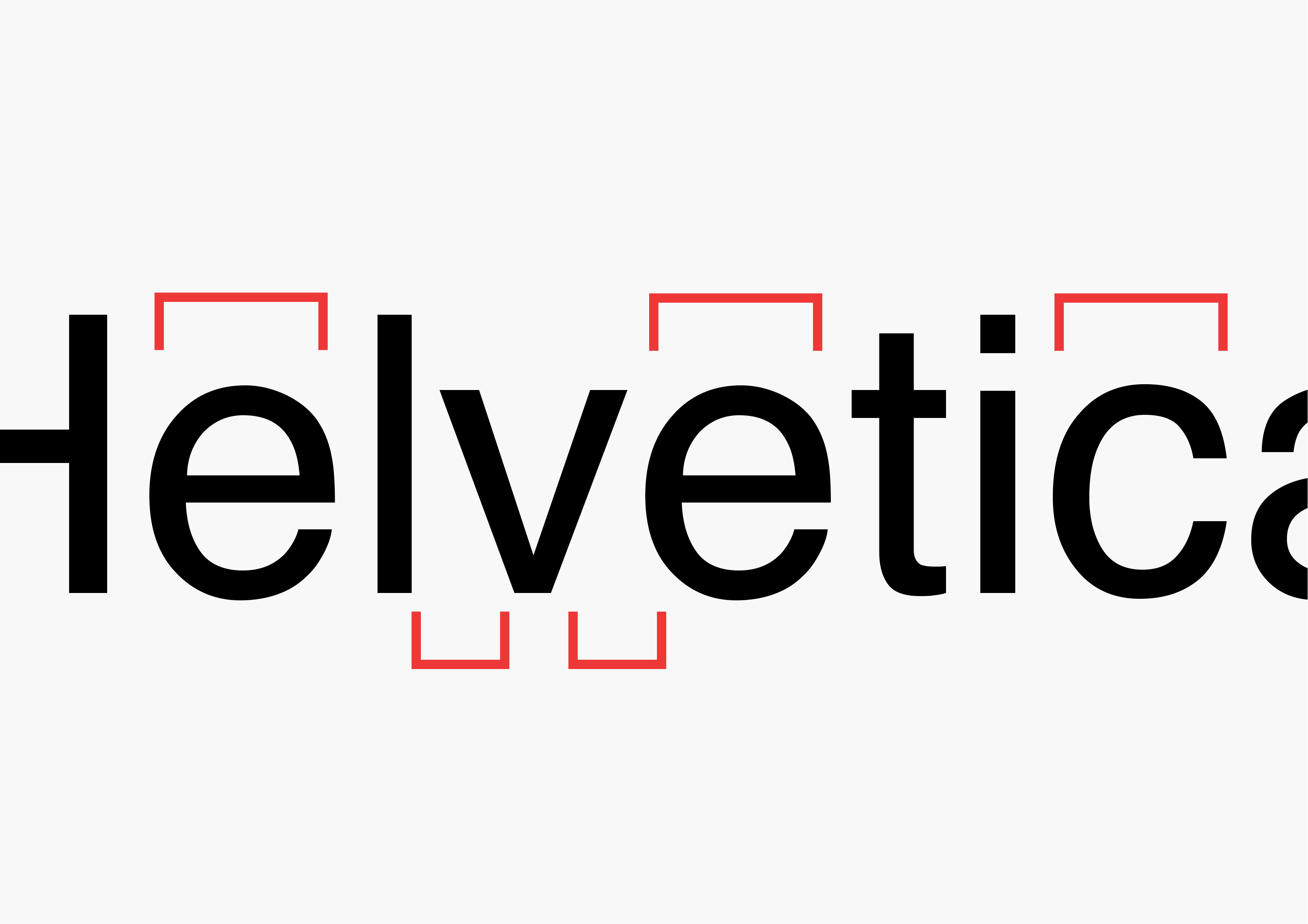 пропорциональность и равномерность шрифта гельветика