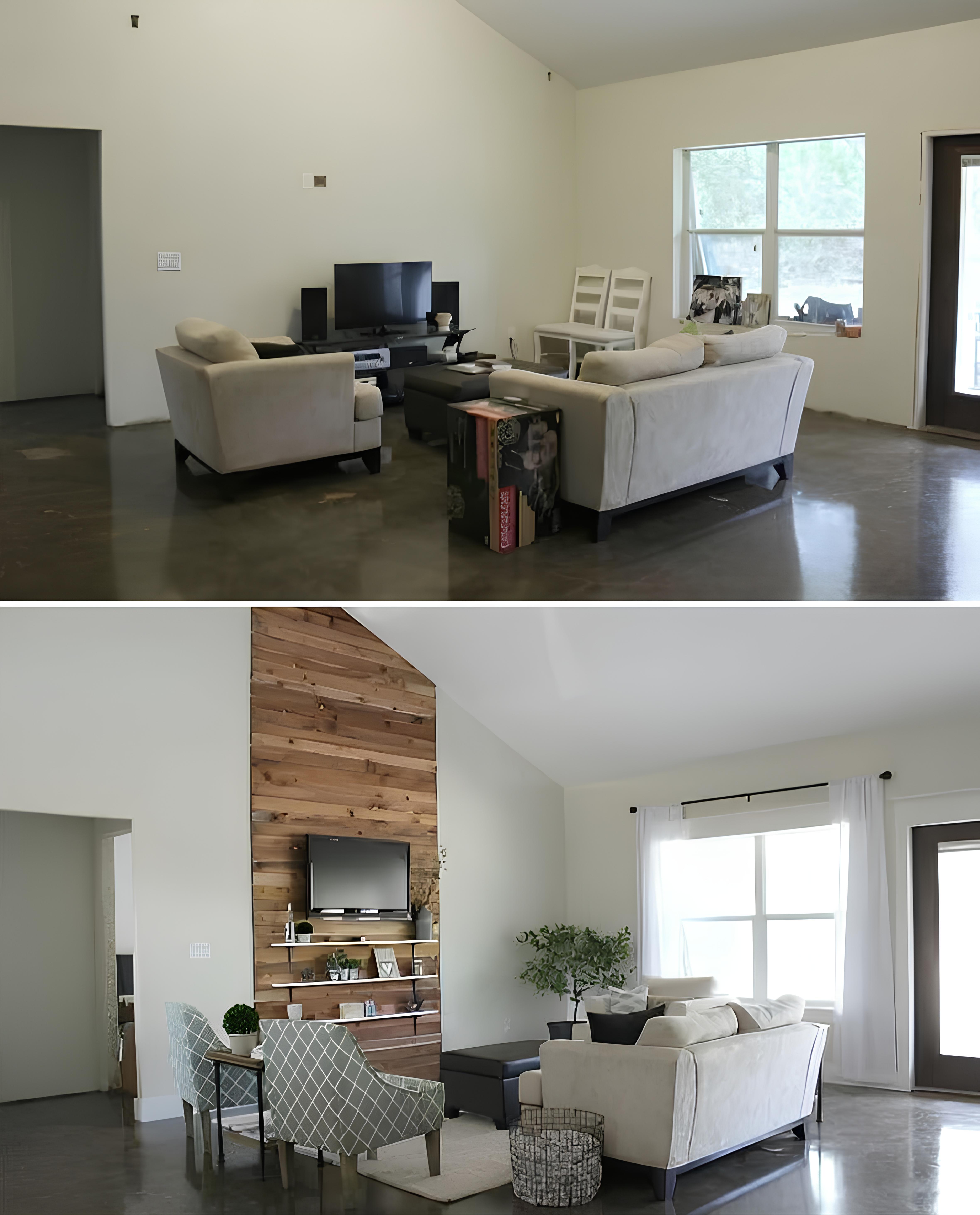 гостиная после редизайна и работы с акцентами