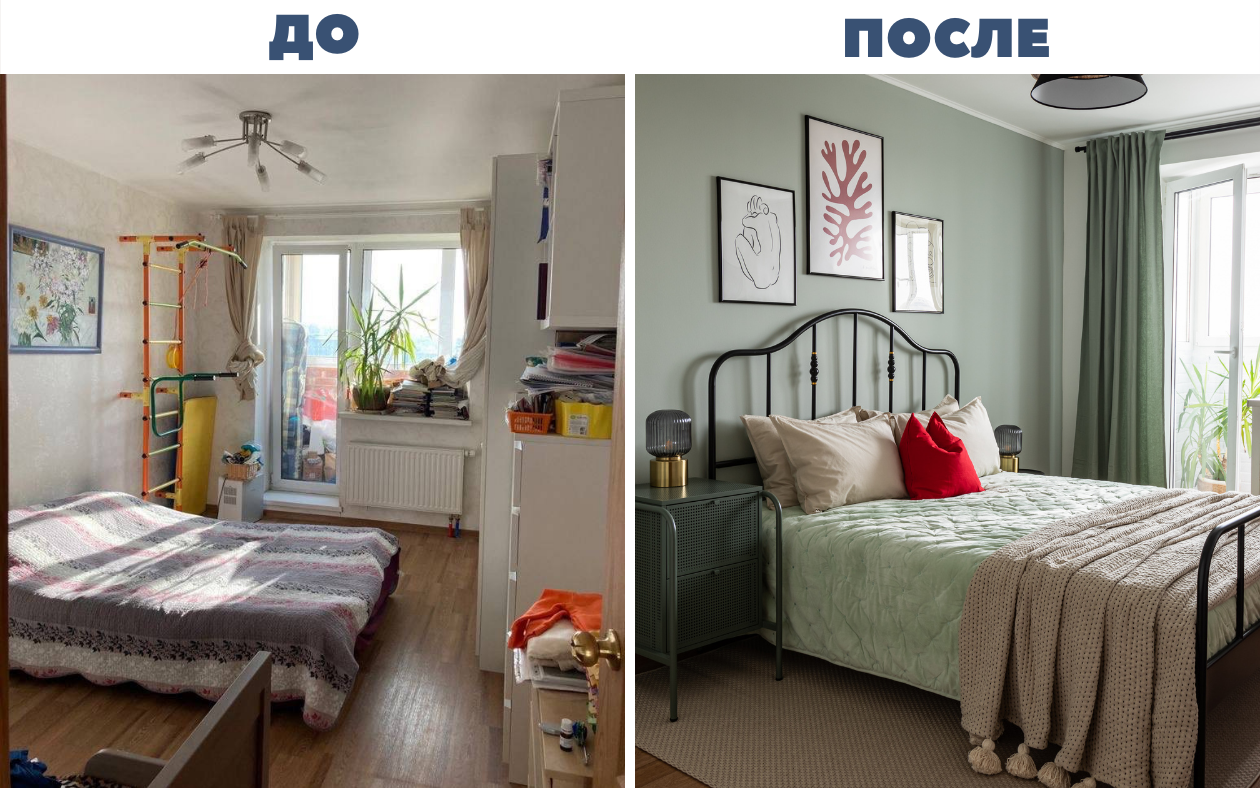 обновление интерьера в спальне