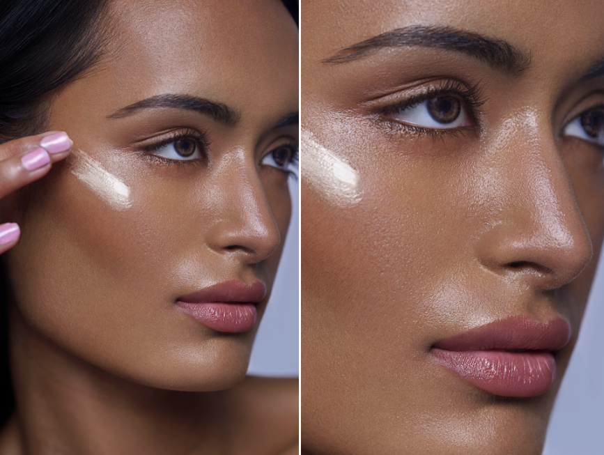 ретушь кожи