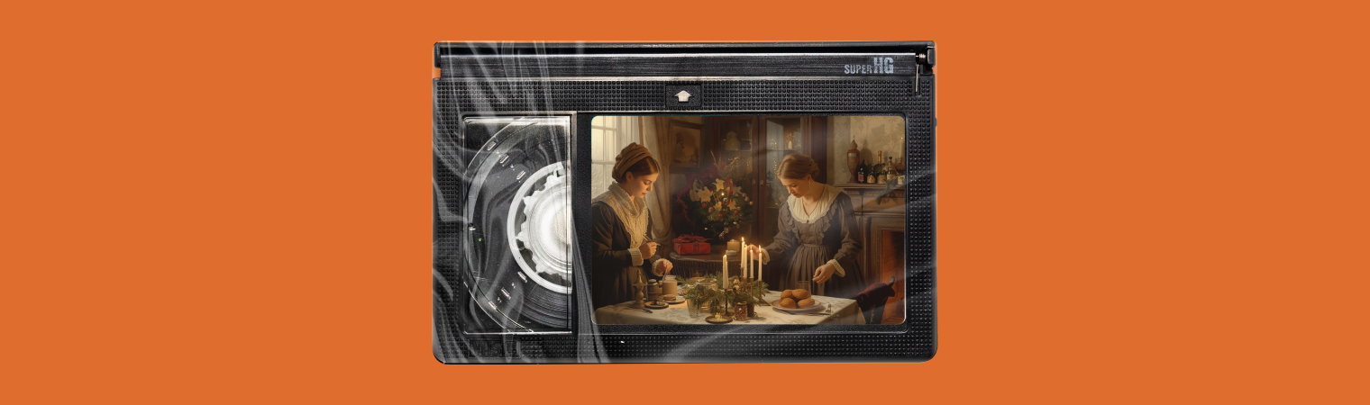 Как изменился новогодний визуальный мир за последние 100 лет: от ретроелок до AI-фантазий