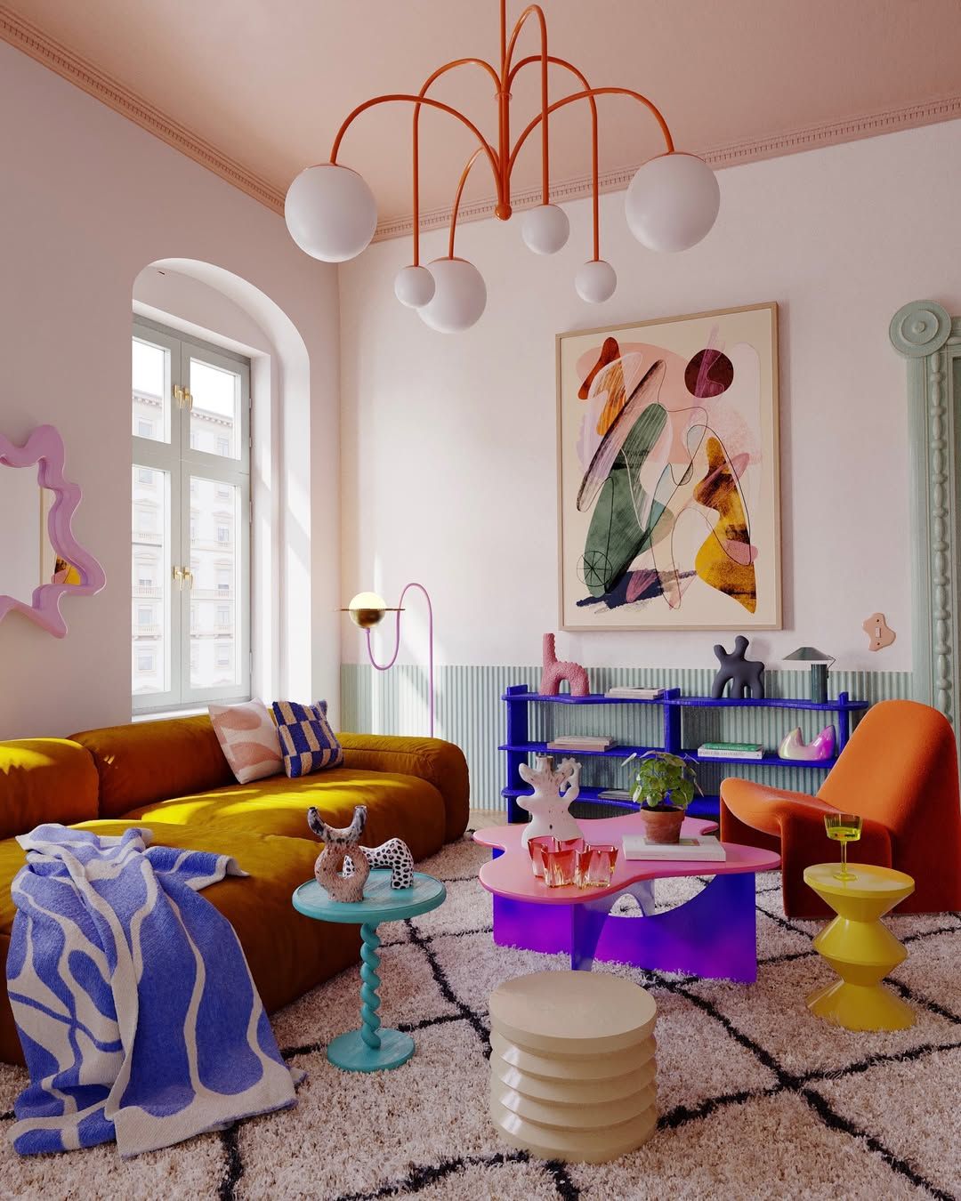 яркие цвета на белом фоне