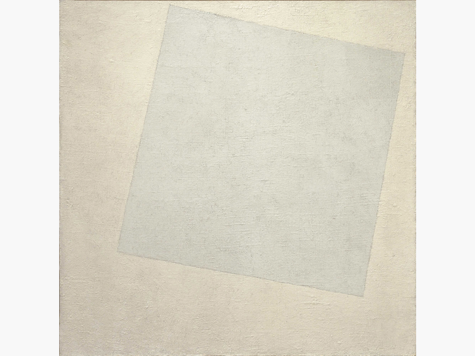 Картина «Белое на белом» Казимира Малевича, 1918 год — один из ключевых примеров супрематизма