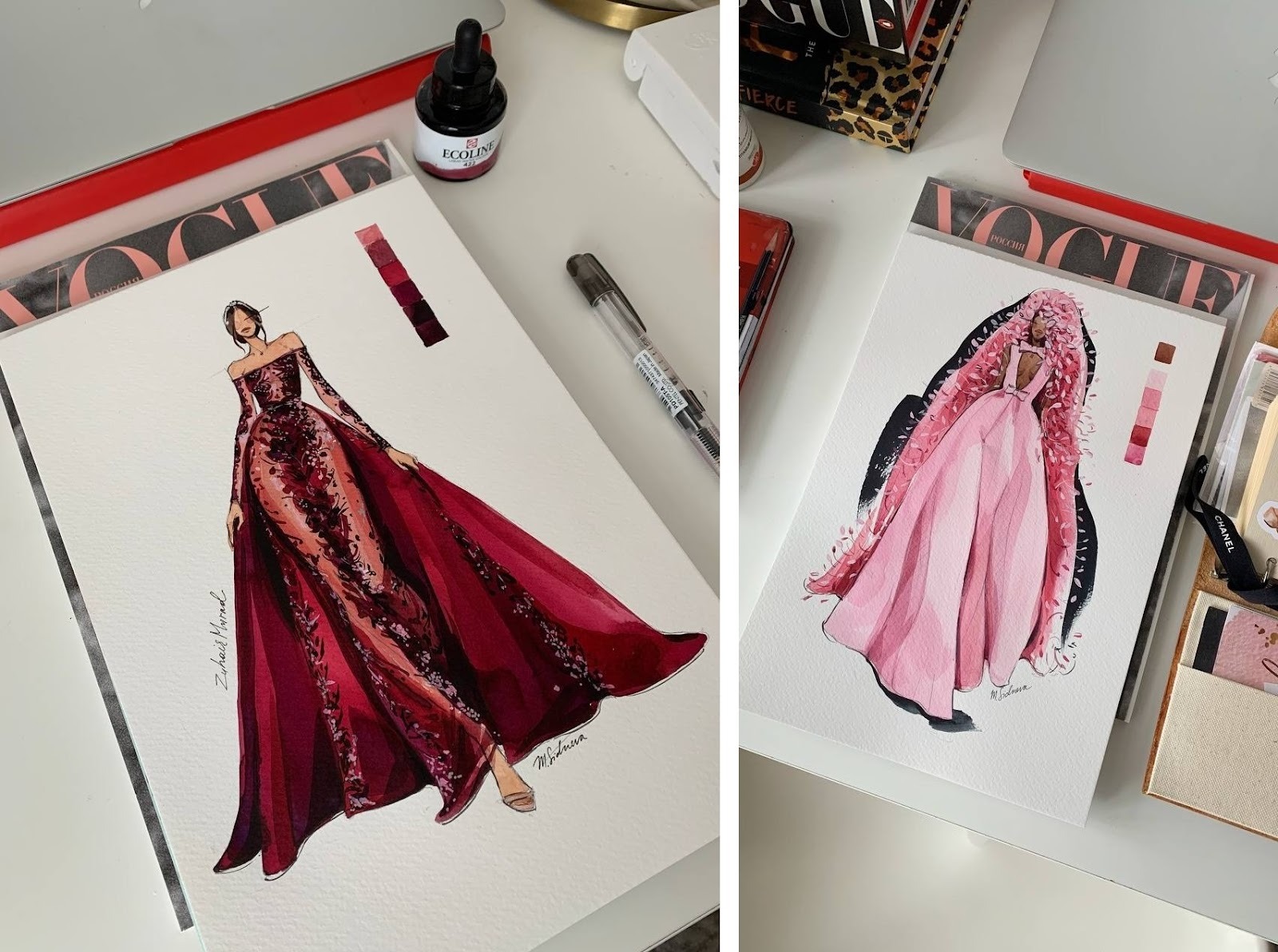 Фэшен-иллюстрации — пример, как заработать на иллюстрации, развивать личный стиль и находить клиентов художнику.