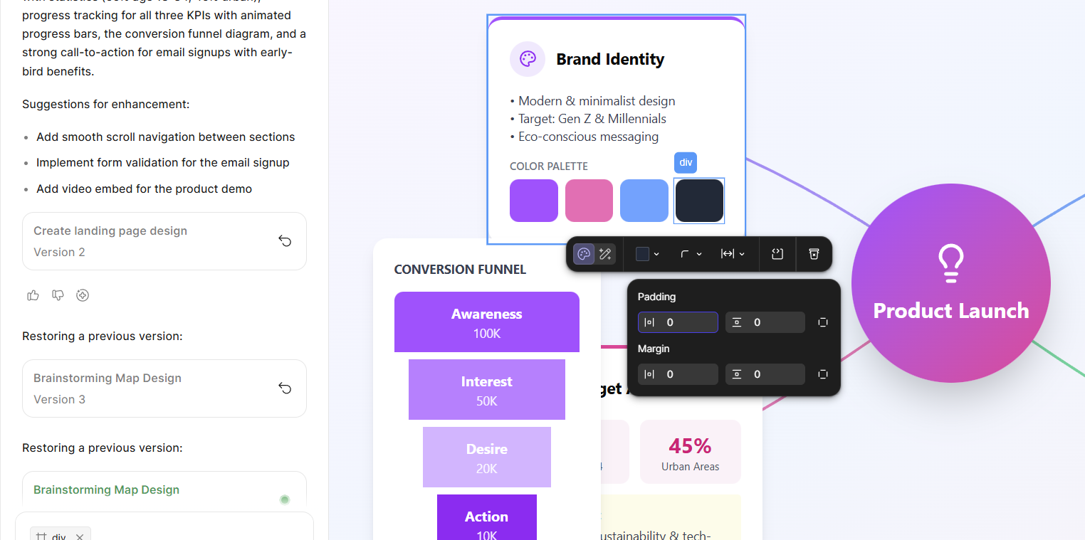 Сгенерированные объекты в Figma Make