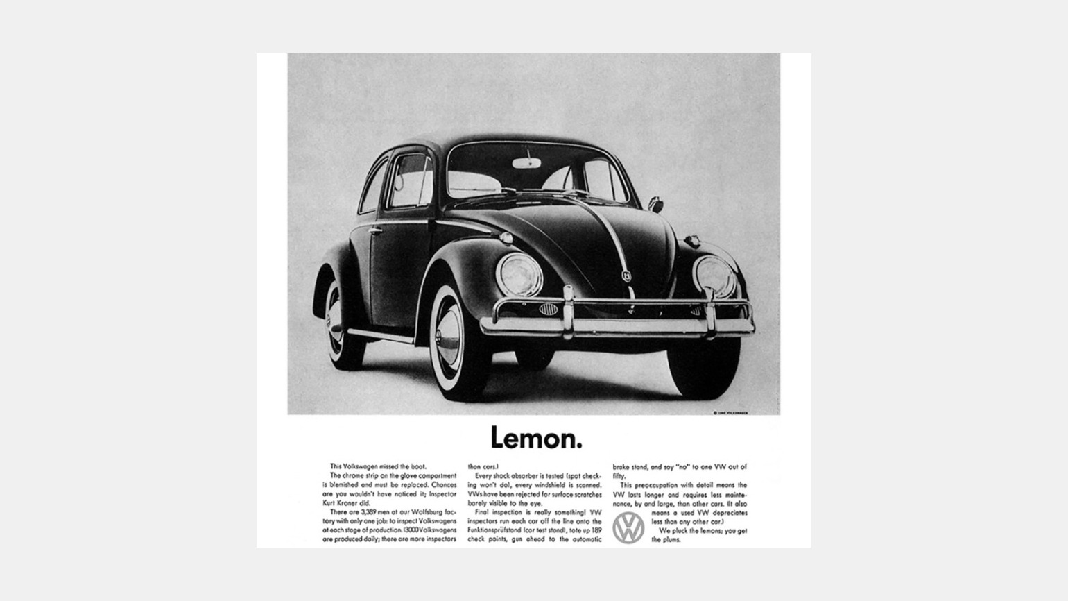 Рекламный плакат «Фольксваген», вдохновленный картиной Рене Магритта.