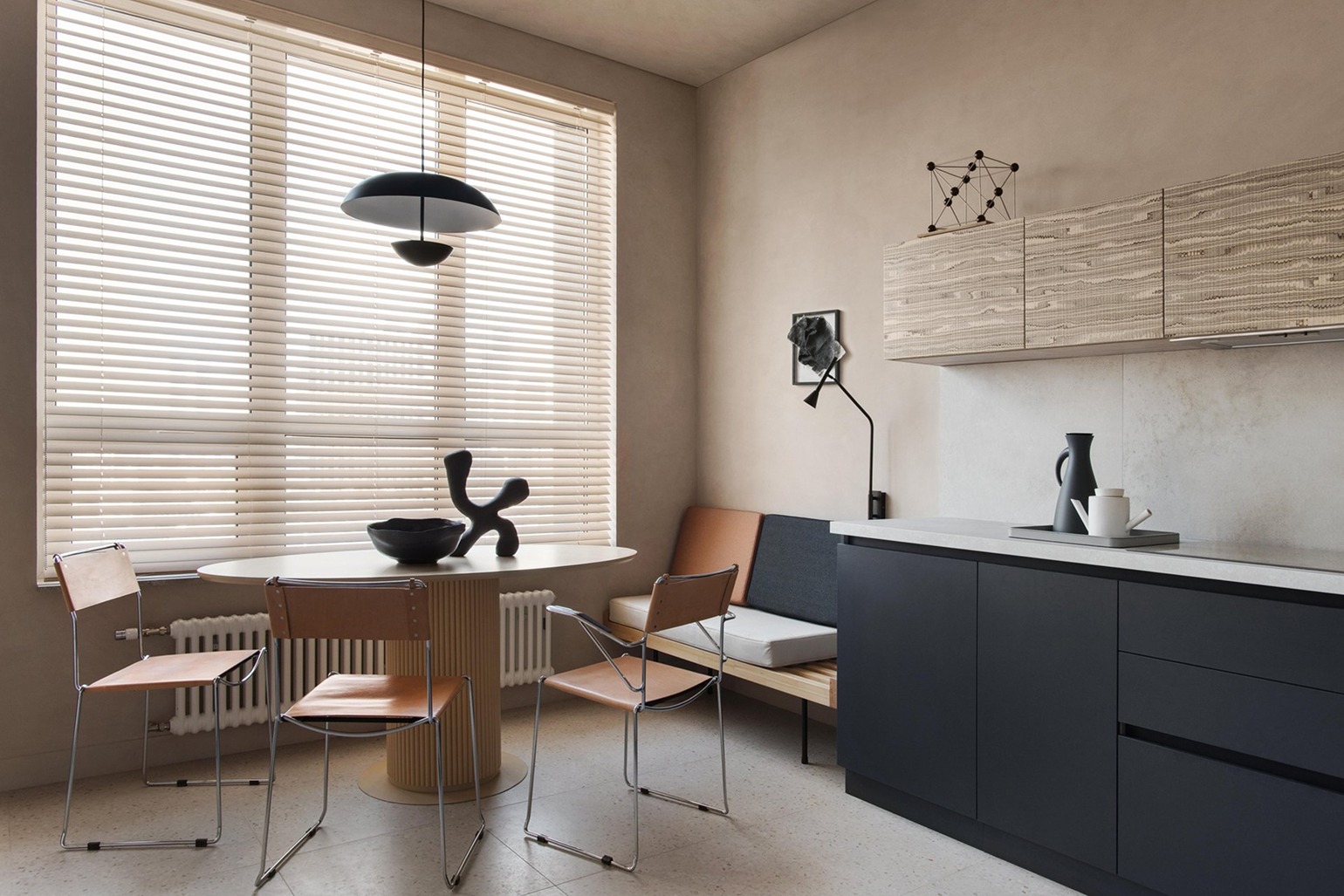 Кухня гостиная в стиле джапанди