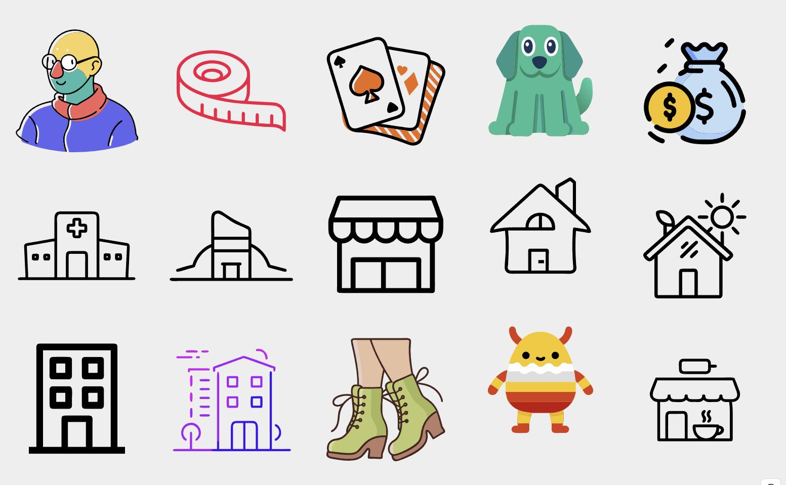 пример генерации иконок с помощью нейросети