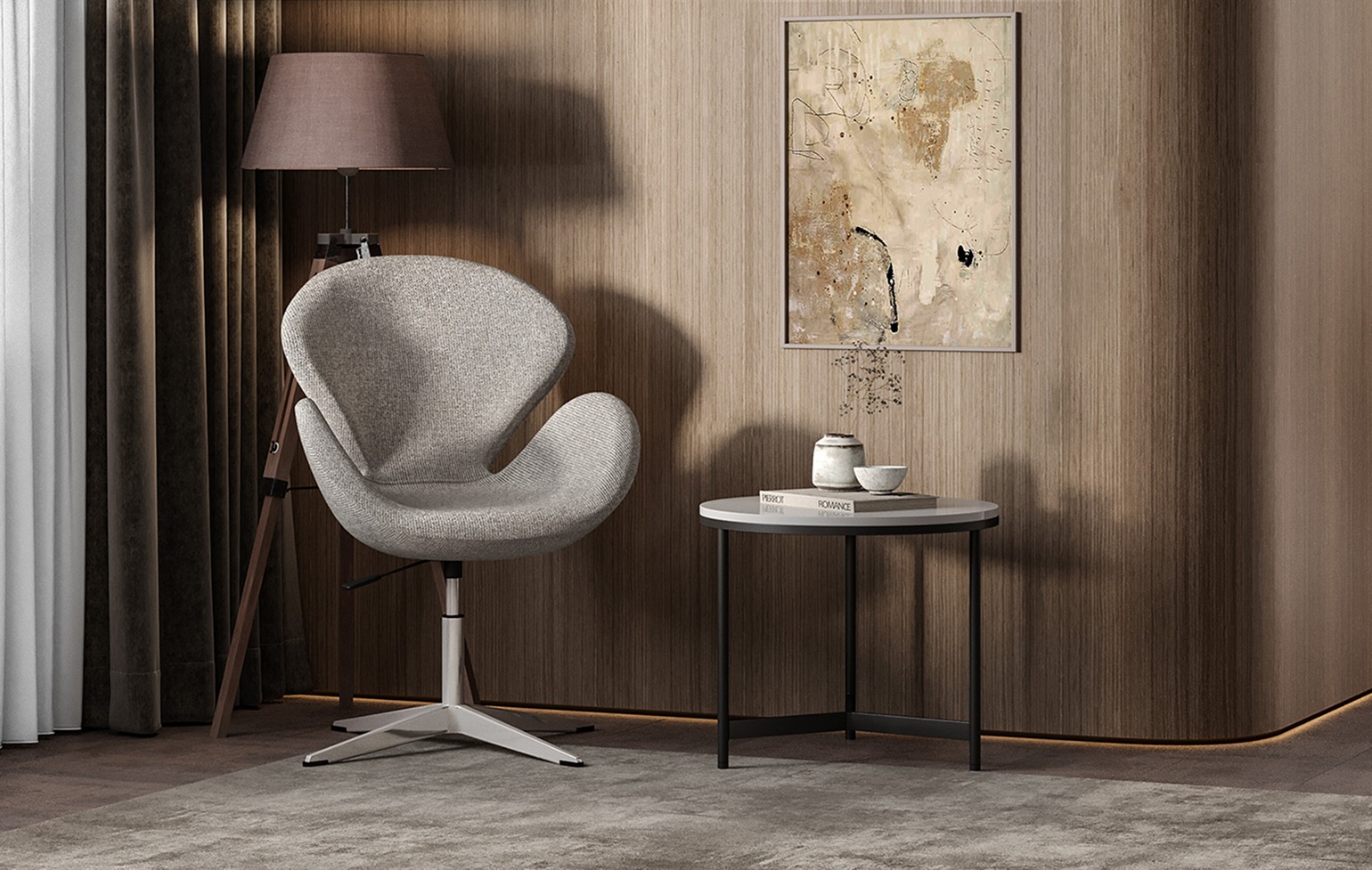 Кресло «Лебедь» Арне Якобсена