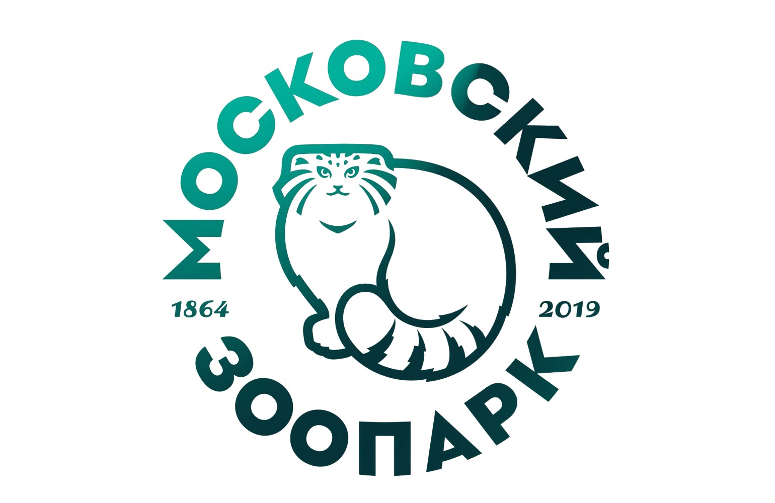 Логотип Московского зоопарка с манулом
