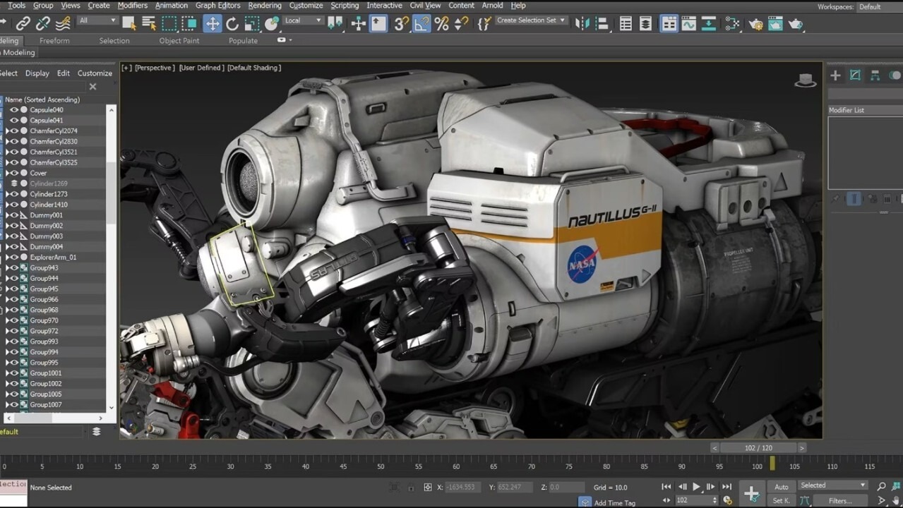 3D-анимация корабля в 3Ds Max