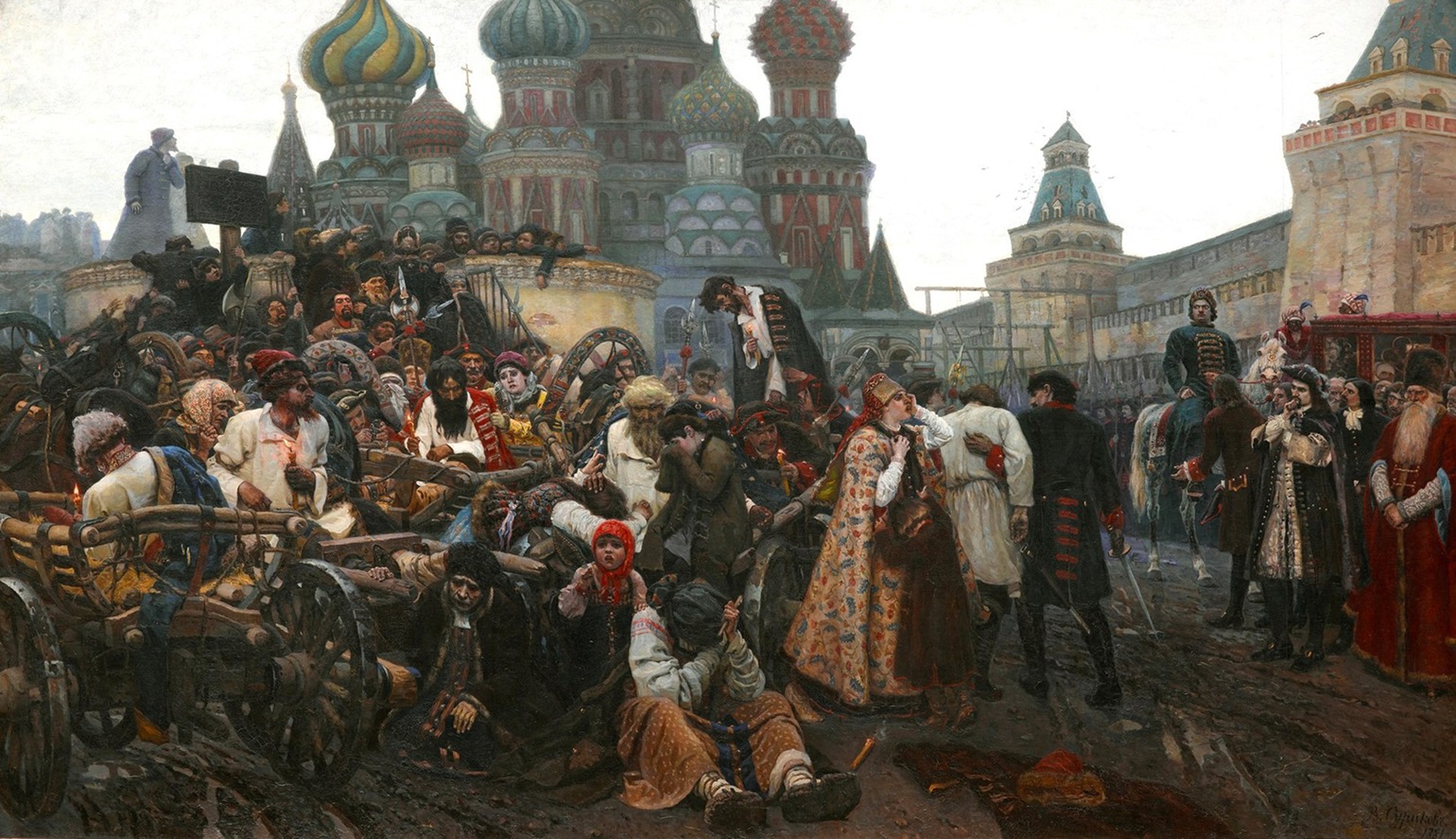 Суриков картина Утро стрелецкой казни 1881