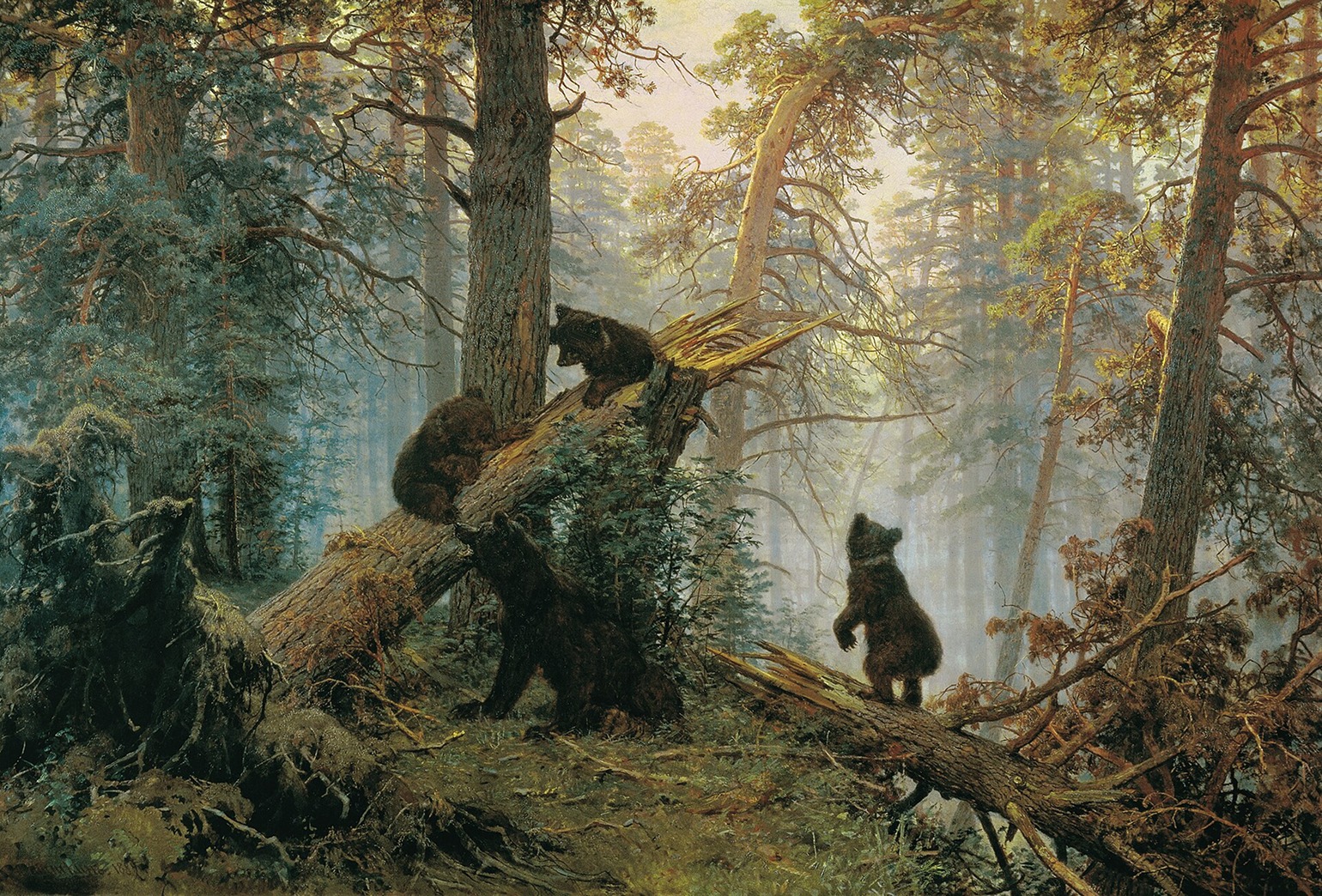 Шишкин Утро в сосновом лесу 1889 картина