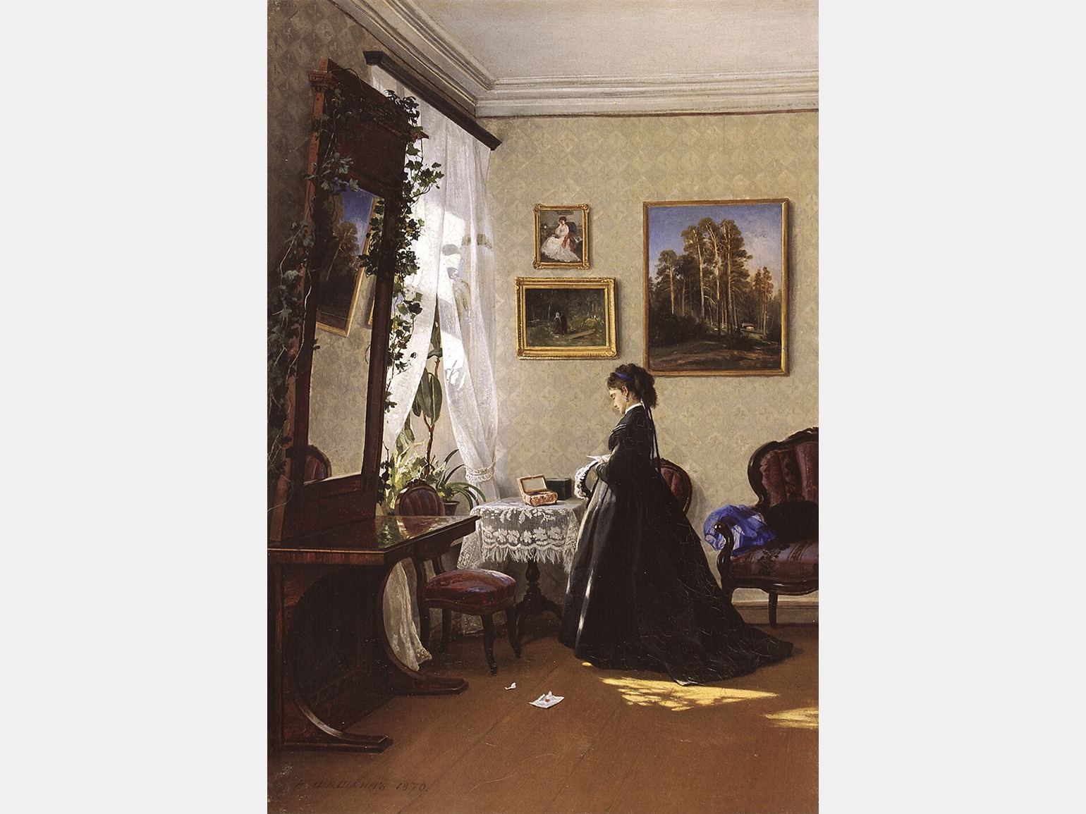 Шишкин Перед зеркалом картина 1870