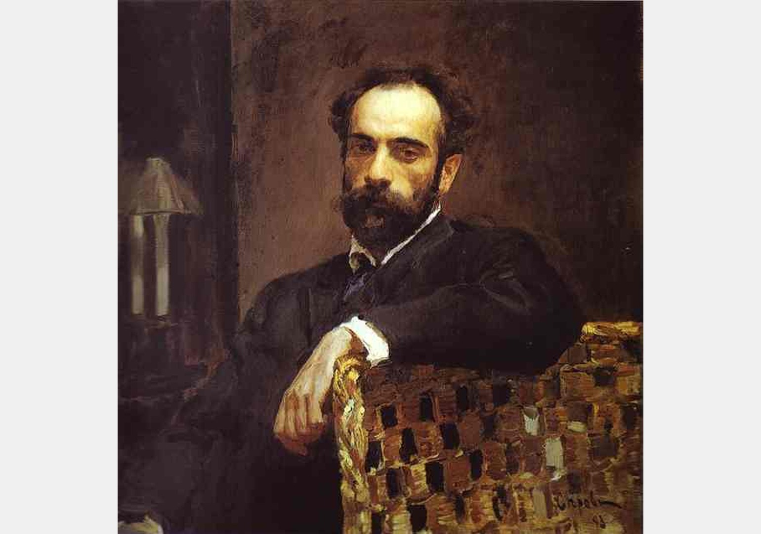 Серов портрет Левитана 1893