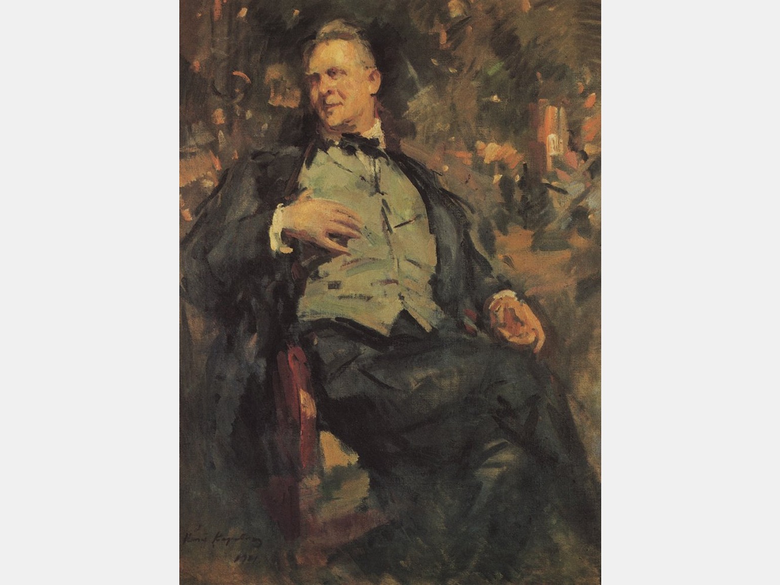 Коровин портрет Шаляпина 1921