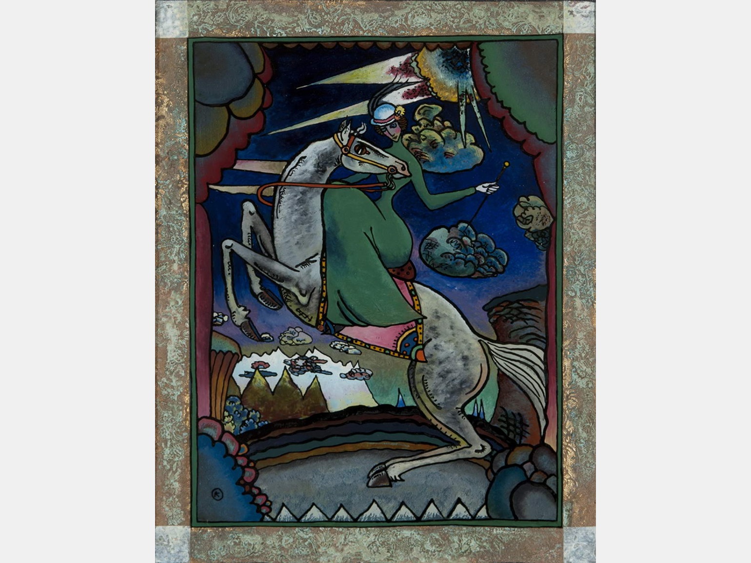 Василий Кандинский Амазонка в горах картина 1918
