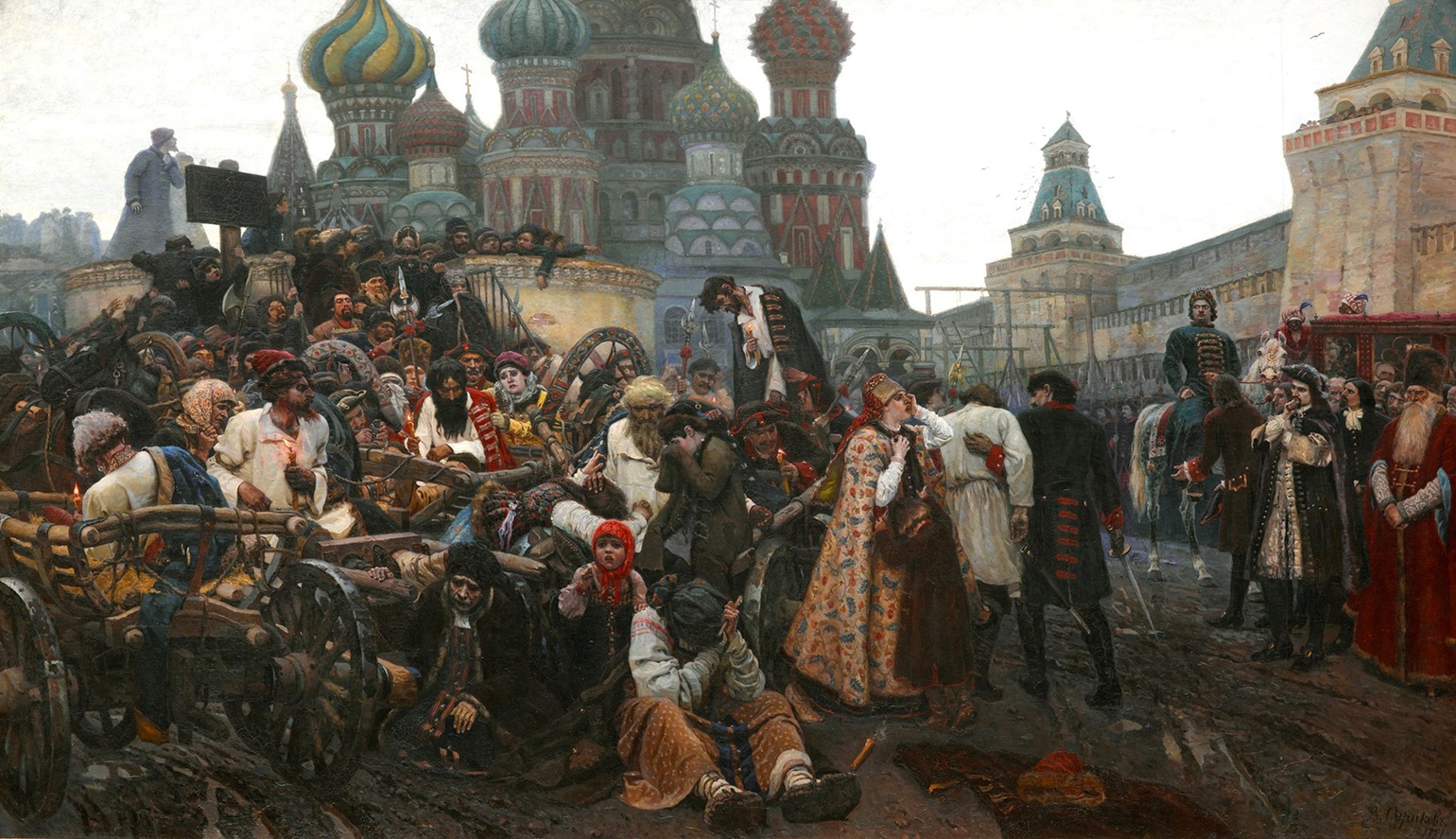 суриков утро стрелецкой казни 1881 год где находится анализ

