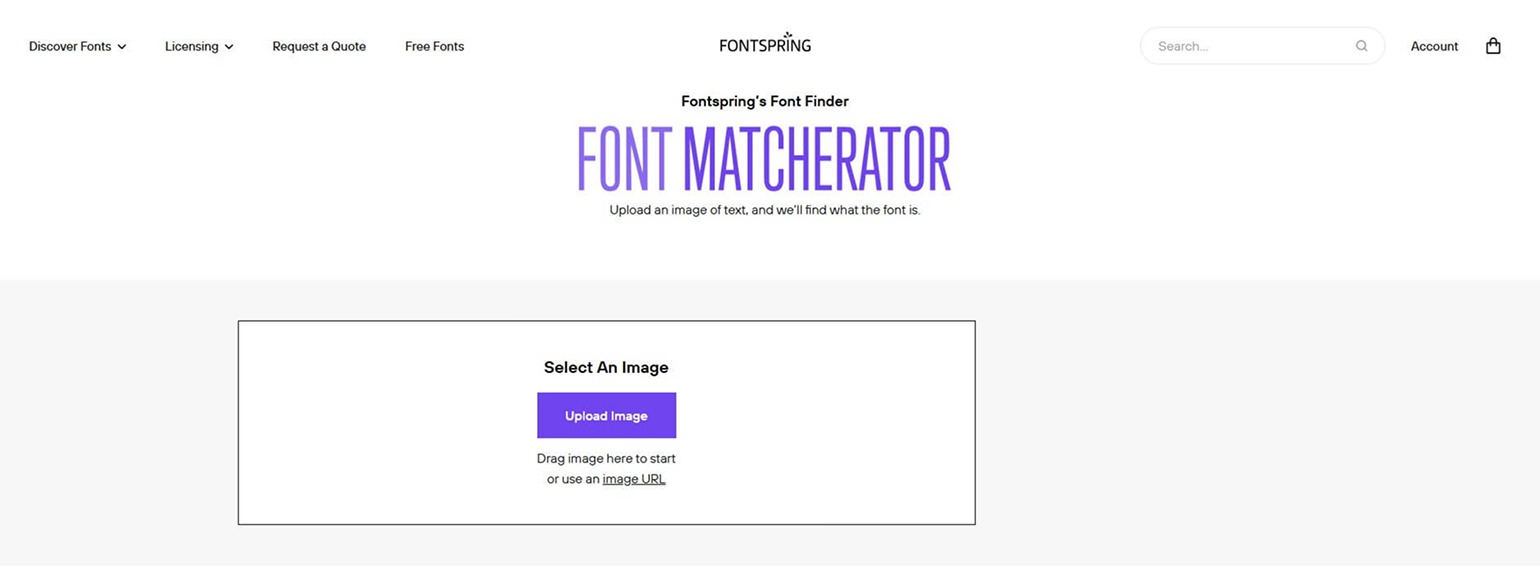 сервис для поиска шрифта Font Matcherator
